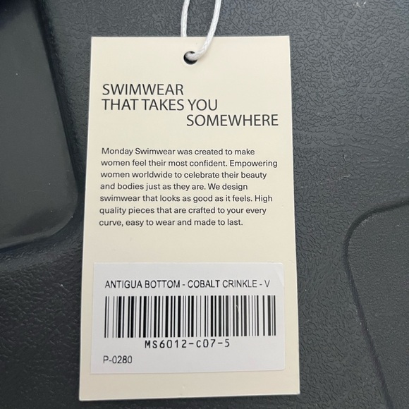 Monday Swimwear Antigua Blue Crinkle Set - Picture 8 of 10